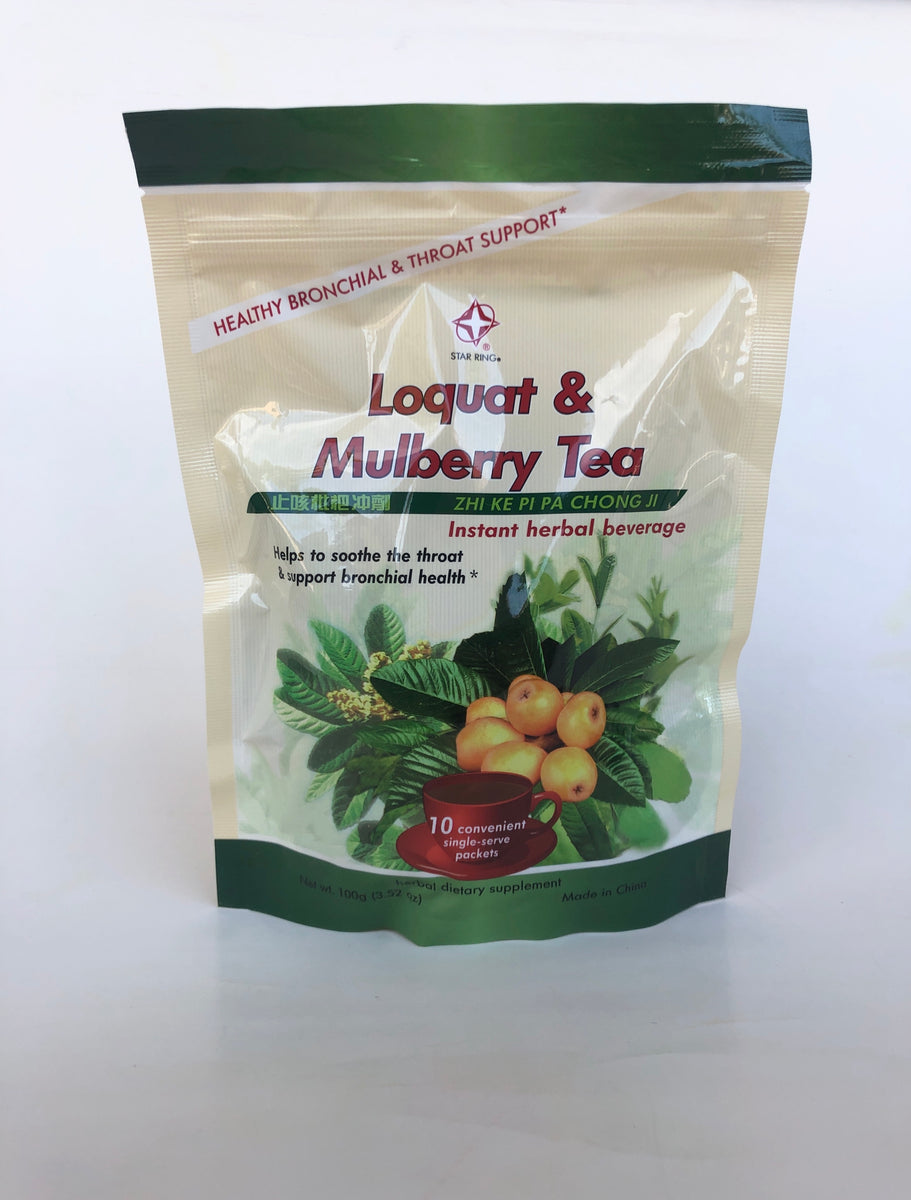 Loquat & Mulberry Tea (Zhi Ke Pi Pa Chong Ji) – Yong Sheng Herbs